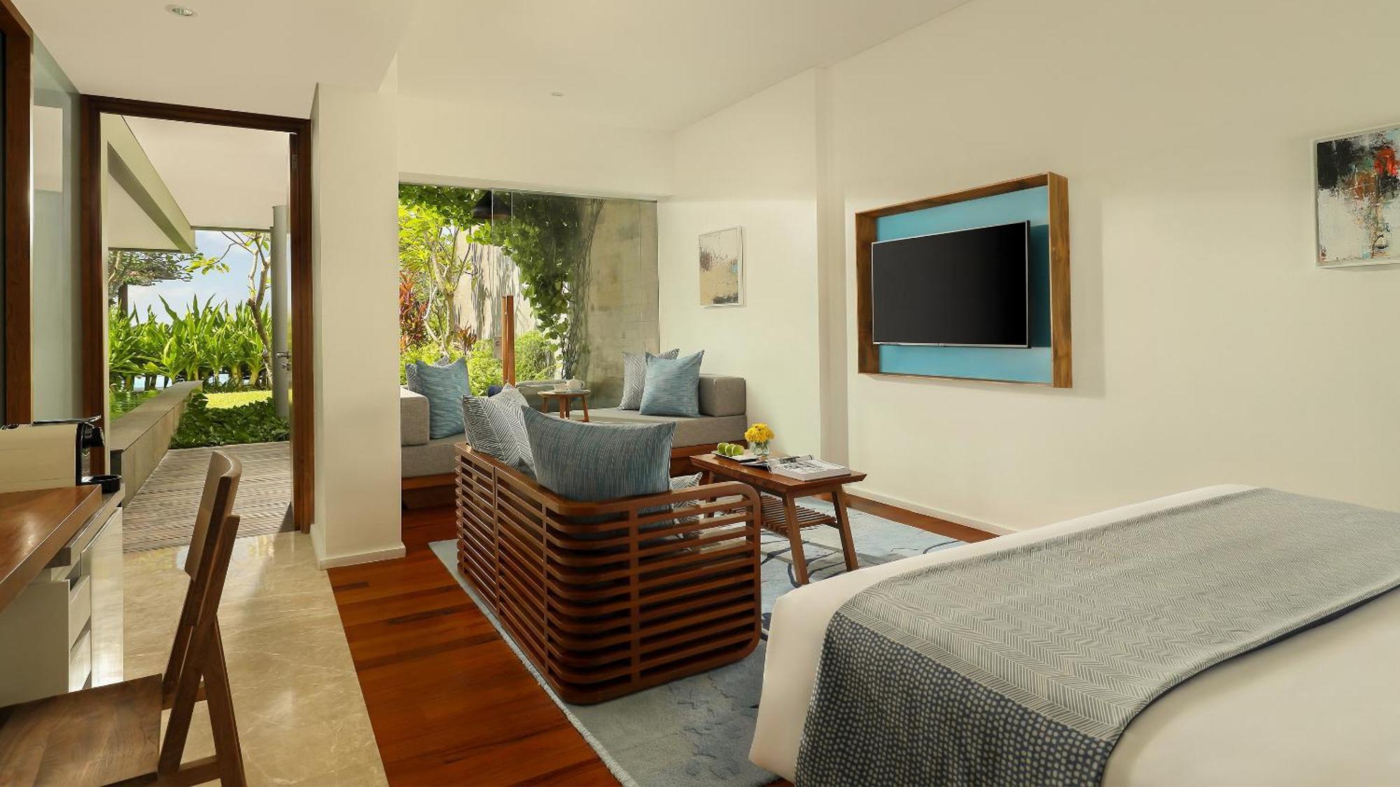 Maya Sanur Resort & Spa Exterior foto A living room at the resort